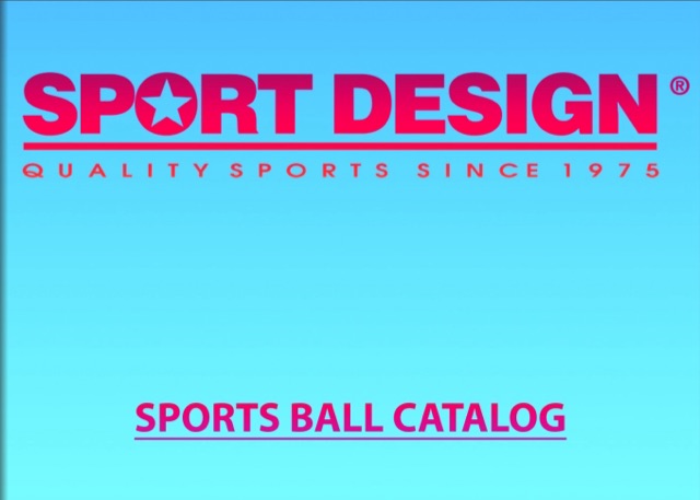Sport Design 2026 Sports Ball catalog cover